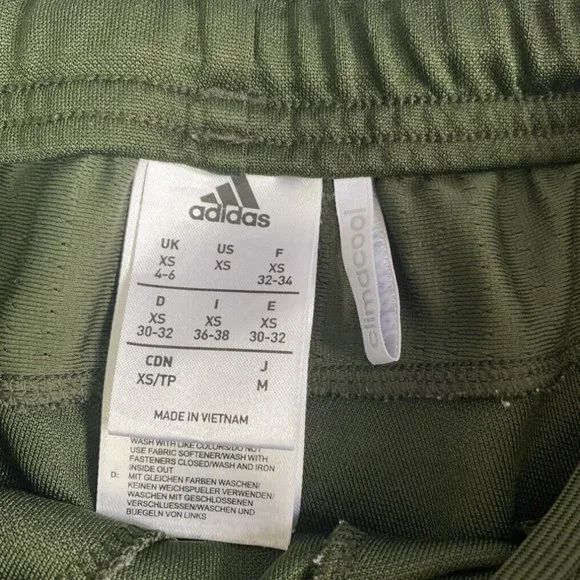 Adidas Women's Tiro TrackPants Size XS Olive Green Climacool - Picture 7 of 8